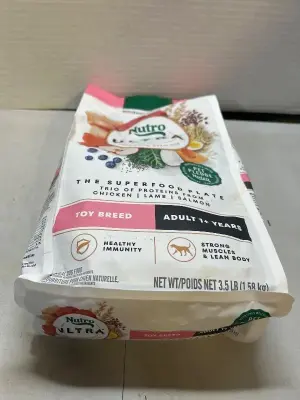 3.5 lbs of nutro ultra dog food for toy breeds