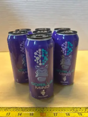 Grape Gorilla mind energy drinks (7ct)(03/17/2027)