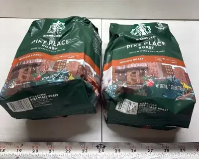 (2) Starbucks pike place coffee exp:03/26
