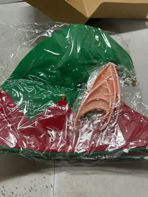 2 elf hats and 2 sets of elf ears
