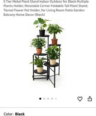5 tier metal plant stand