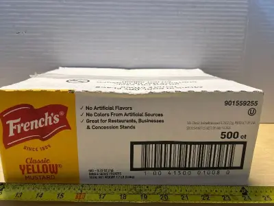French’s yellow mustard packets (500ct) (03/14/26)