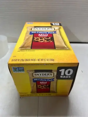 10 mini bags of snyders pretzels sell by 02/21