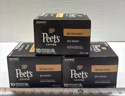 (3) 10pk Peet’s coffee big bang exp:01/26