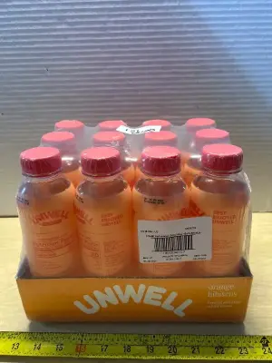 Unwell Orange hibiscus hydration water (12ct)(01/09/26)