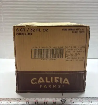 6ct Califia oatmilk exp:02/26