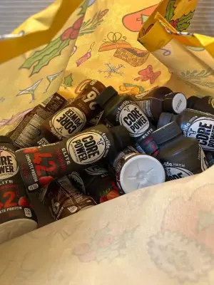 Bag of strawberry/chocolate Fairlife protein shakes (07/2026)