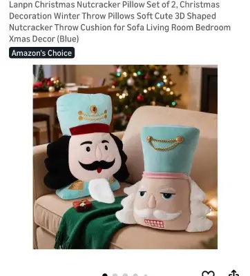 Nutcracker pillow set