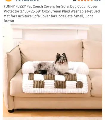 Small pet couch cover