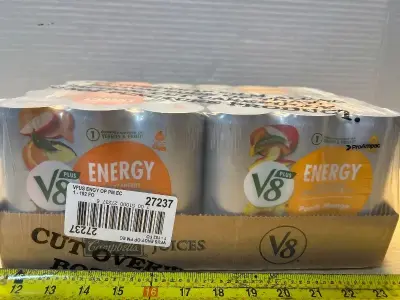 Orange V8 energy drinks (24ct)(05/15/26)