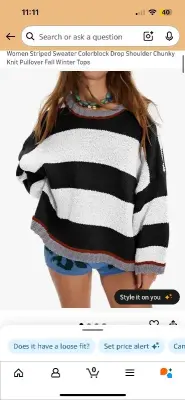 Women’s striped sweater (XL)