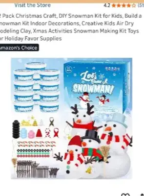 DIY Christmas snowman kits for kids (2)