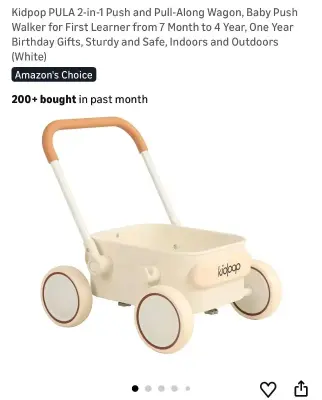 Push and pull along walker