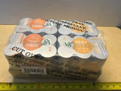Orange V8 energy drinks (24ct)(05/02/26)