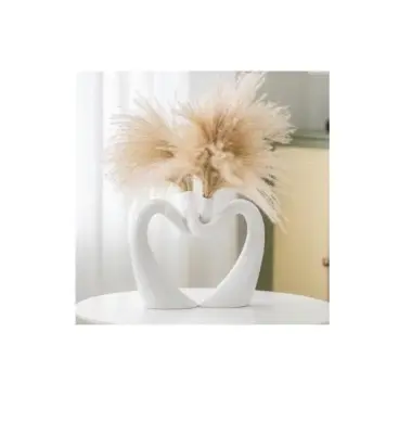 2pc heart vase