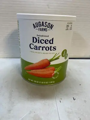 38 oz of dehydrated diced carrots