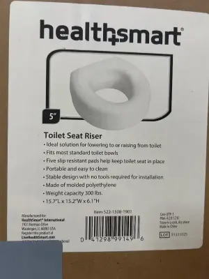 5 inch toilet set riser