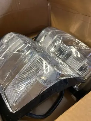 truck tail lights to unknown vehicle