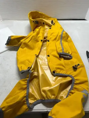 medium sized pet raincoat