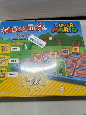 super mario guess who board game