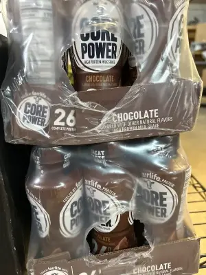 2 12 packs core power chocolate flavored