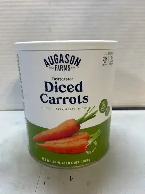 38 oz of diced dehydrated carrots