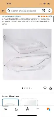 Headlights clear covers (2)