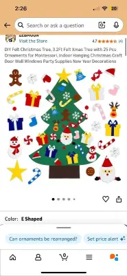 DIY craft kit for kids and Christmas tree DIY crafting for kids