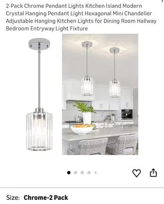 2pk pendent light fixtures