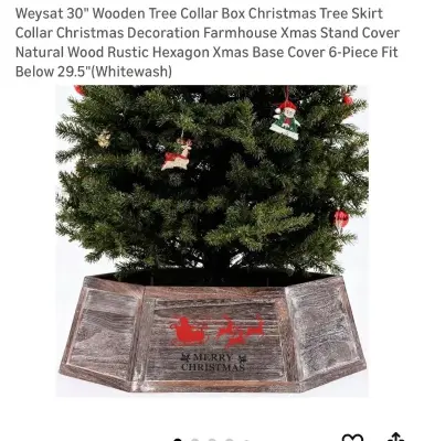 30” Christmas tree collar