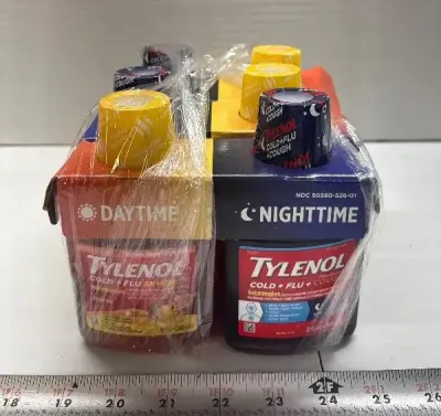 (3) 2pk Tylenol cold + flu exp:03/26