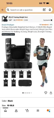 adjustable weighted vest