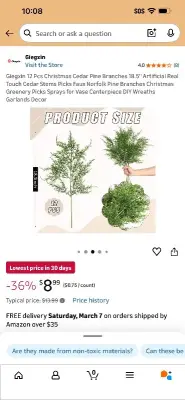 faux plants 12 piece