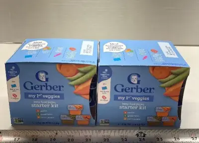 (2) 6pk my 1st veggies baby food exp:02/26