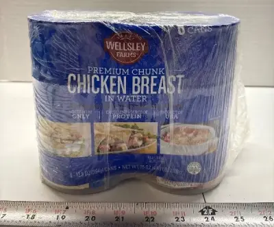 6pk canned chicken breast in water exp:08/28