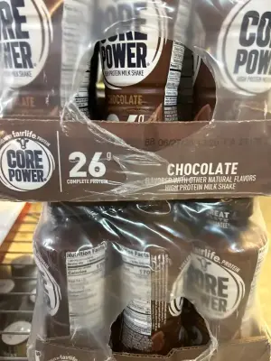 2 12 packs of core power chocolate flavor 06/27/26