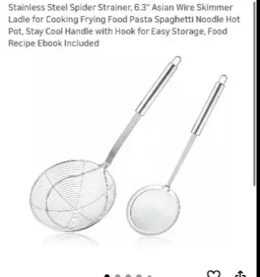 Stainless steel spider strainer (2)