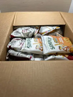 2 boxes of mini chips various exp dates