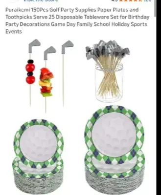 Golf party supplies (2)