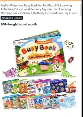Pre school Busy book