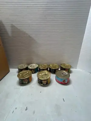 assorted “tiki cat” cat food