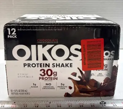 12pk Oikos protein shake exp:03/27