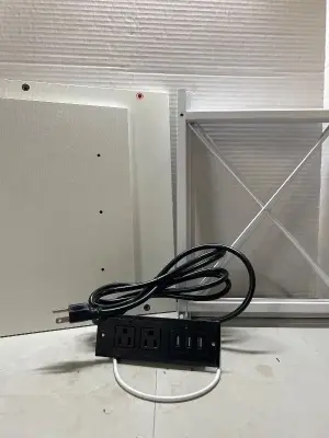 side tables (used and untested ) missing pieces and power bank