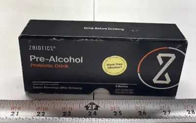 6pk Zbiotixs pre alcohol probiotic exp:09/26