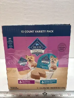 12pk blue buffalo wet dog food exp:09/26