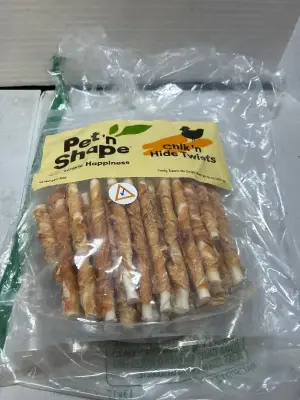 chicken hide twist dog treats