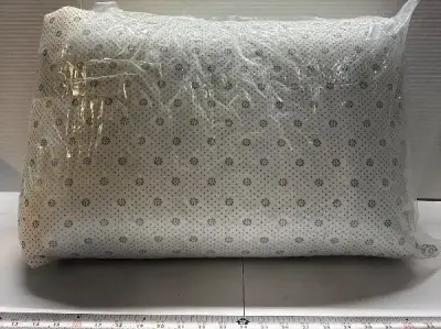 White fluffy area rug (unknown size)