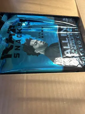 box of lil baby rap snacks