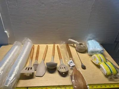 Assortment of kitchen utensils and accessories
