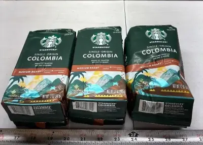 (3) 12oz Colombia coffee exp:02/26
